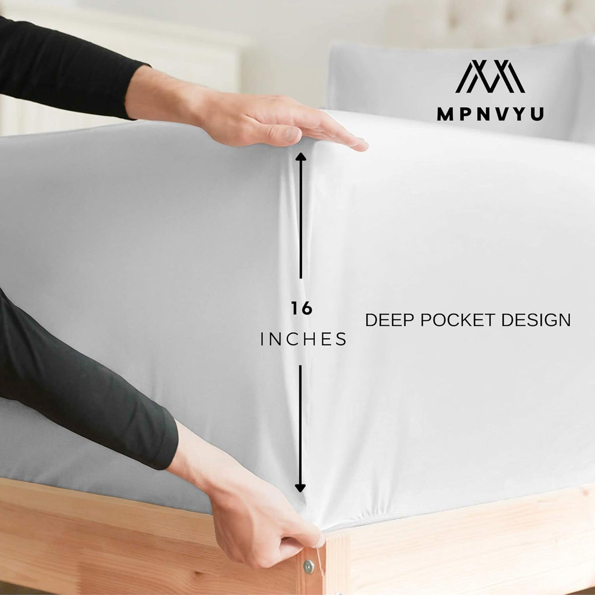 MPNVYU Moth Sheets Queen Sheet Set, Moon Phase Bed Sheets, Gothic Bedding Bedroom Decor, Soft Microfiber Deep Pocket Fitted Sheet & Flat Sheet & 2 Pillowcases