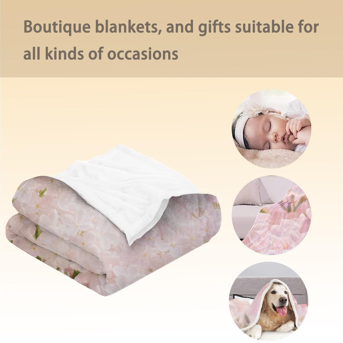 Ti Caldi Adorable Giraffe Blanket, Soft Flannel Throw Blanket for Couch, Bed, Travel, Living Room & Home Decor, Cozy Lightweight Warm Fluffy Fuzzy Blankets for Adults Kids Women Boys Girls 60×50 in