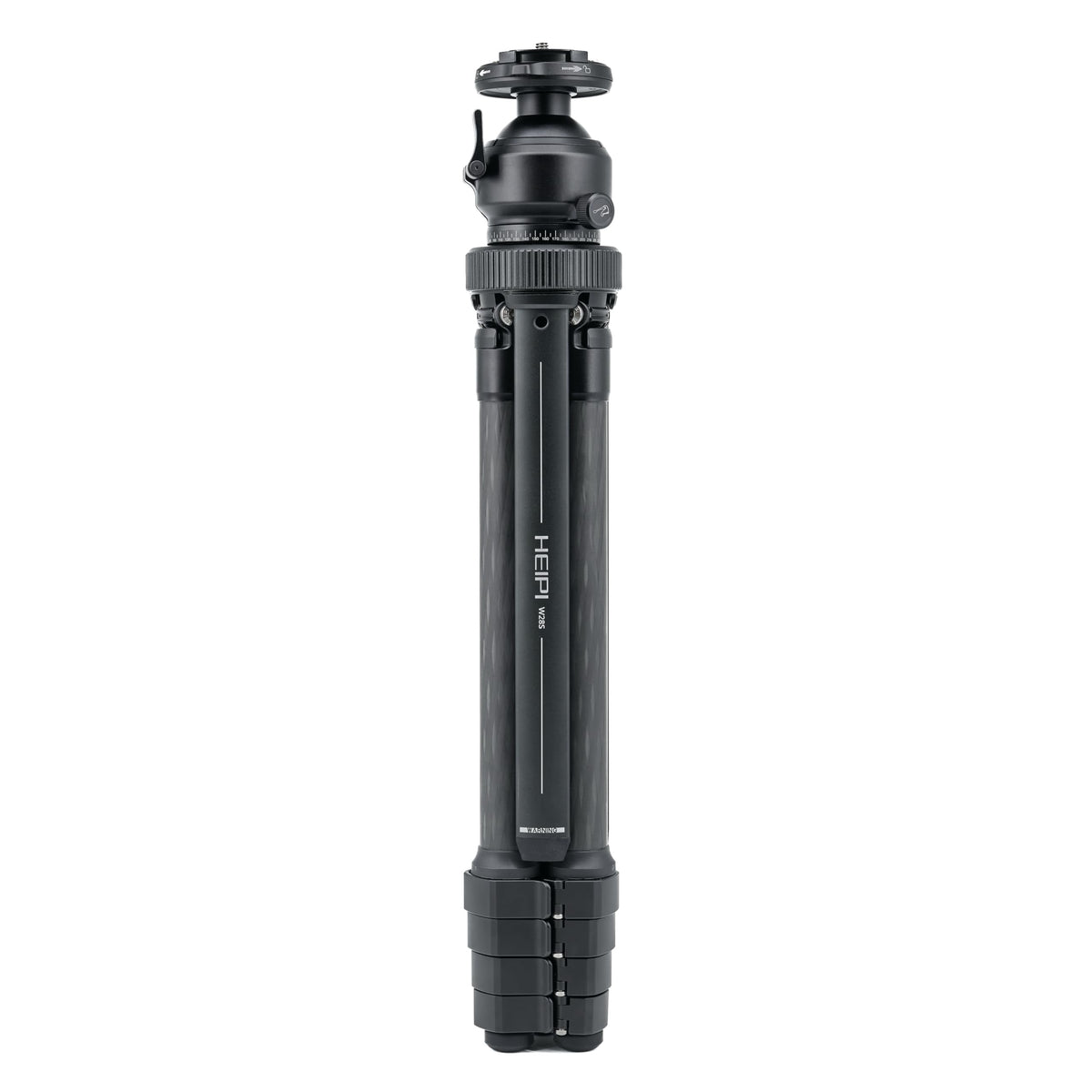 HEIPI Travel Tripod Camera Stand Portable Carbon Fiber Lightweight Tripod 360 Degree Horizontal Panning Vertical Tilting Ball Head Quick-Release Arca-Swiss Mount - W28S (with KF50-Q)