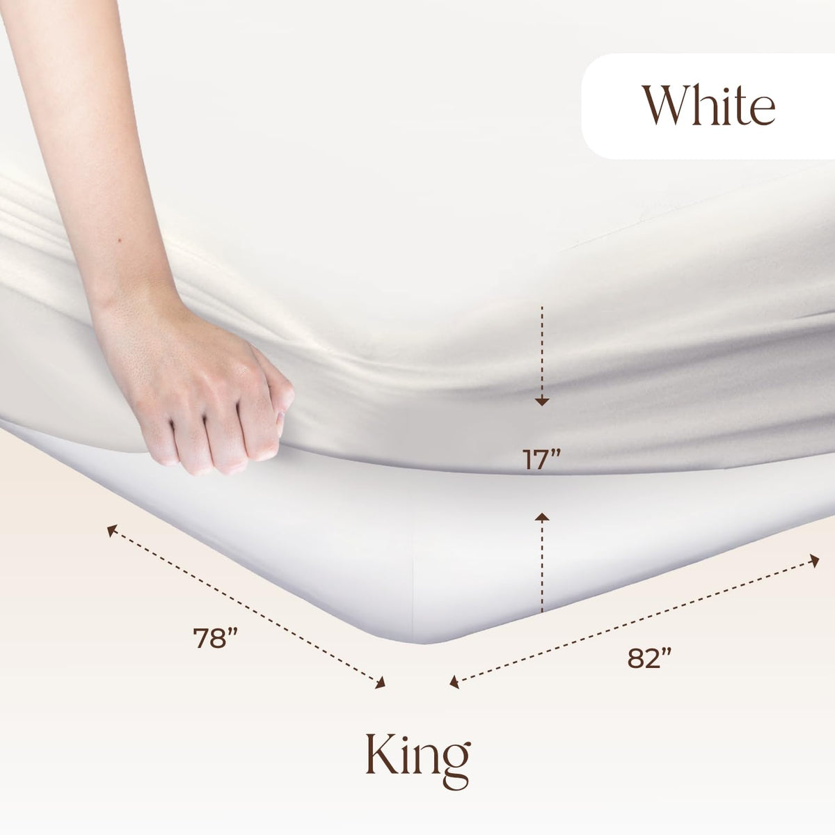 Organic Waterproof Mattress Protector King Size - 100% Waterproof Mattress Pad with Quiet & Breathable Triple Layer Protection - Fairtrade & GOTS Certified Durable Machine Washable Design (King)