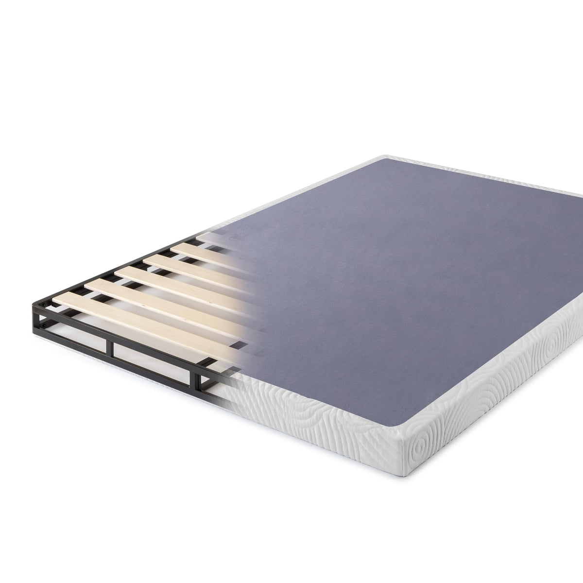 Zinus Walter Standard Profile Metal Smart Box Spring / Mattress Foundation / Wood Slat Support / Easy Assembly
