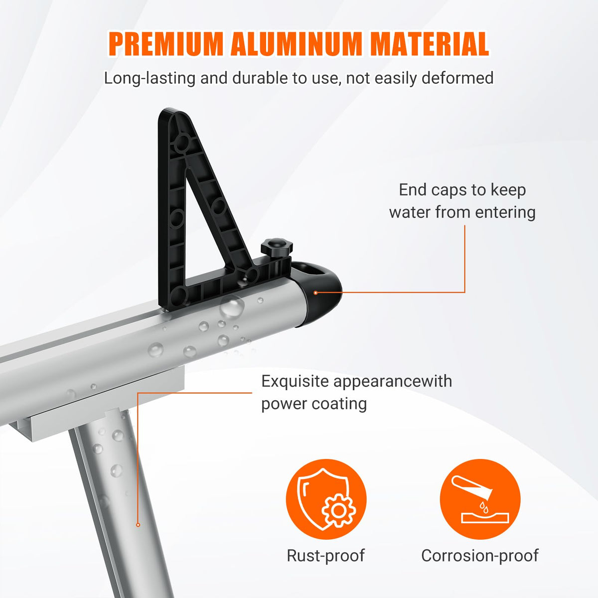 Aluminum Truck Rack, 71"x34" Ladder Rack for Truck, 800lbs Capacity with 8 Non-Drilling c-Clamps, Heavy Duty Truck Bed Rack Two-Bar Set for Kayak, Lumber