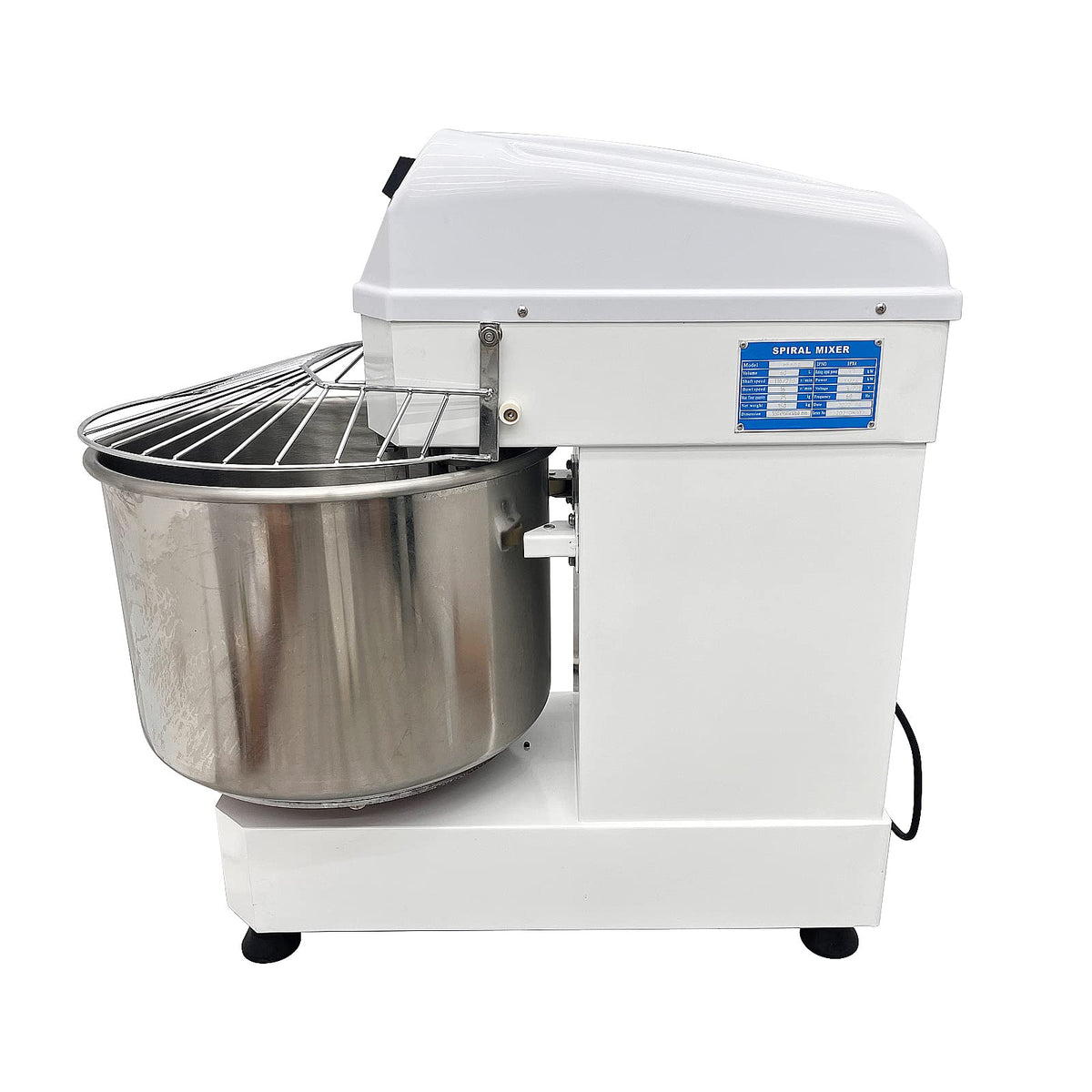 LGXEnzhuo 60L Stand Mixer, 220V 3700W Dough Kneading Machine, Commercial Electric Dough Mixer Machine, Double Action Double Speed Spiral Dough Mixer, Three-phase Voltage