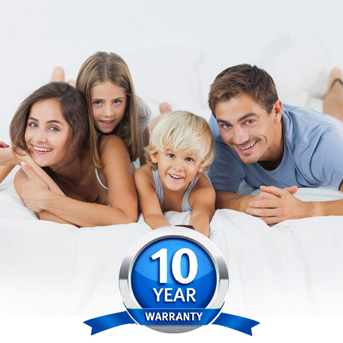 California King Size Quilted Fitted Waterproof Mattress Pad, Premium Hollow Material Filling Mattress Protector, Breathable, Quiet, Cooling, Machine-Washable Mattress Cover with 21” Deep Pocket