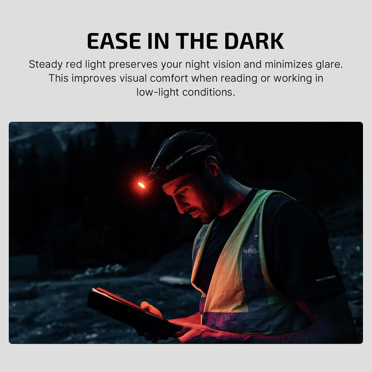 OLIGHT Perun 3 Rechargeable Headlamp Flashlight, 3000 Lumens LED Headlight with Red Light, Waterproof Head Lamp with Headband for Outdoor Camping, Hiking, Working (OD Green)