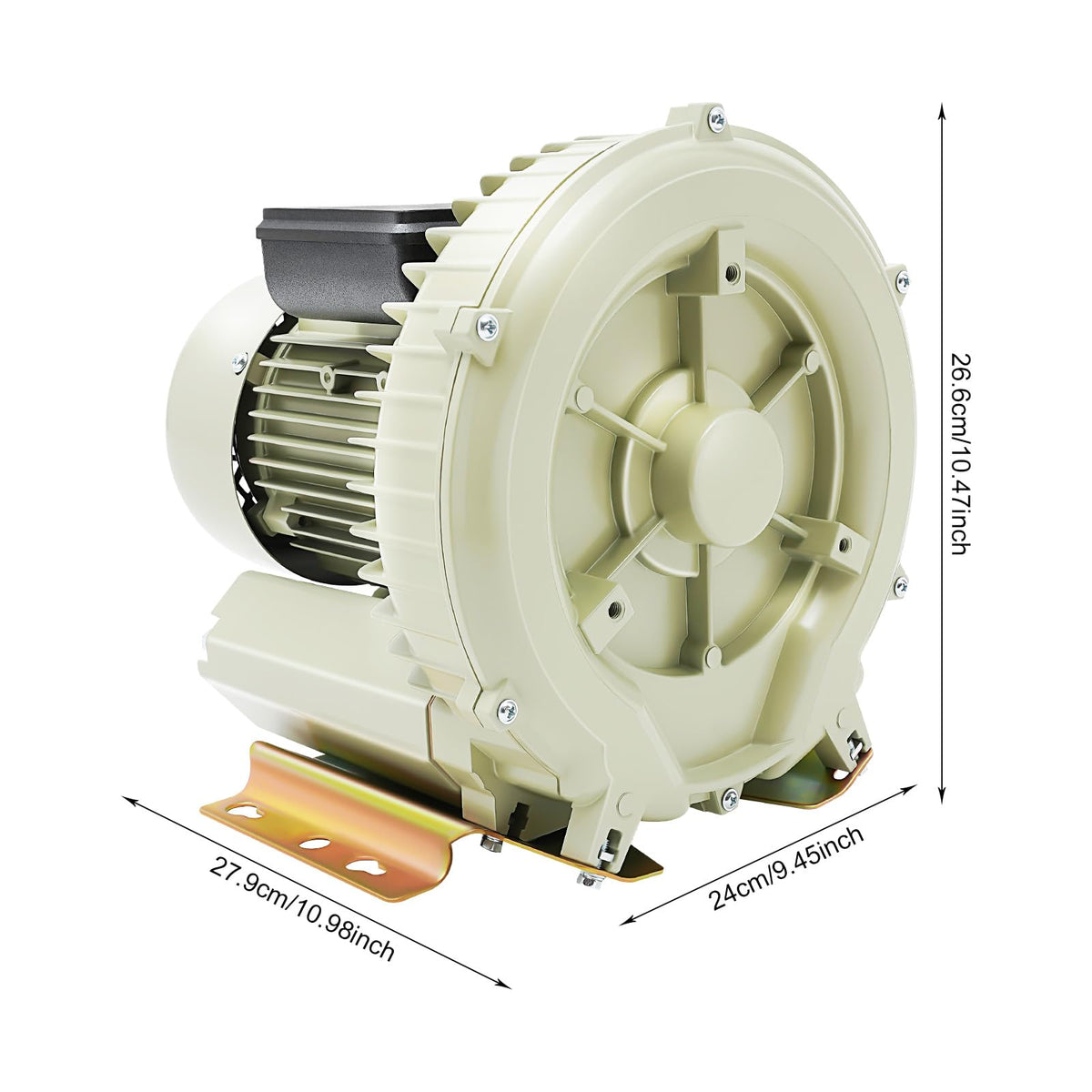 Air Pump Blower, 370W Aquaculture Vortex Air Blower Industrial Oxygen Pump Blower Seafood Pond Fish Tank Vortex Air Blower,Commercial Electric Aquarium Air Pump for Oxygen Supply, Max 12Kpa