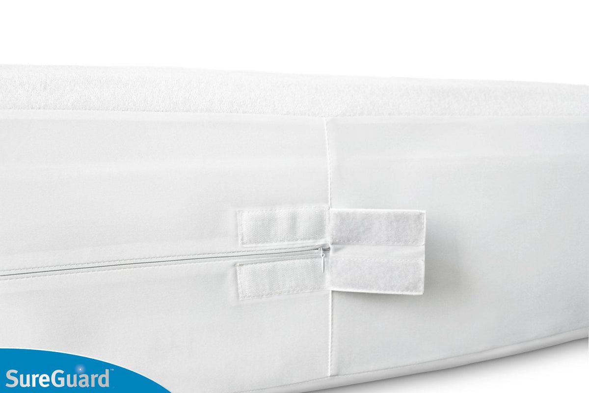 King (13-16 in. Deep) SureGuard Mattress Encasement - 100% Waterproof, Bed Bug Proof, Hypoallergenic - Premium Zippered Six-Sided Cover