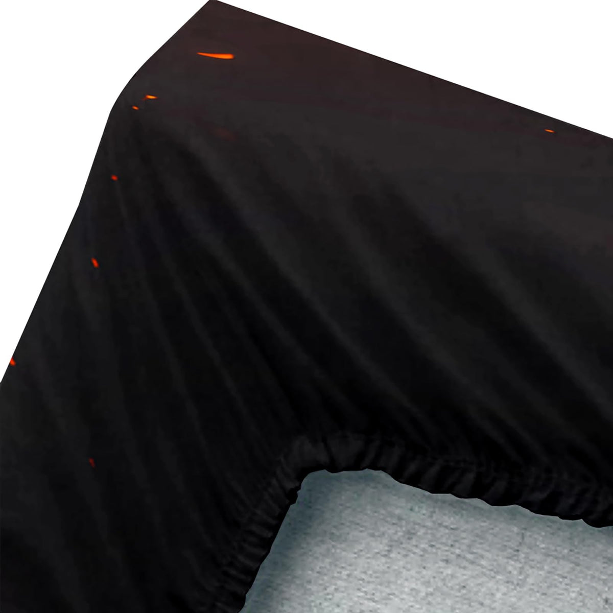 AILONEN Red Blue Fire Tiger Fitted Sheet Set Queen,Forest Wild Animal Deep Pocket Sheets with 2 Pillowcases,3D Tigers Printed Black Bed Sheet Set for Boys Girls,3-Piece