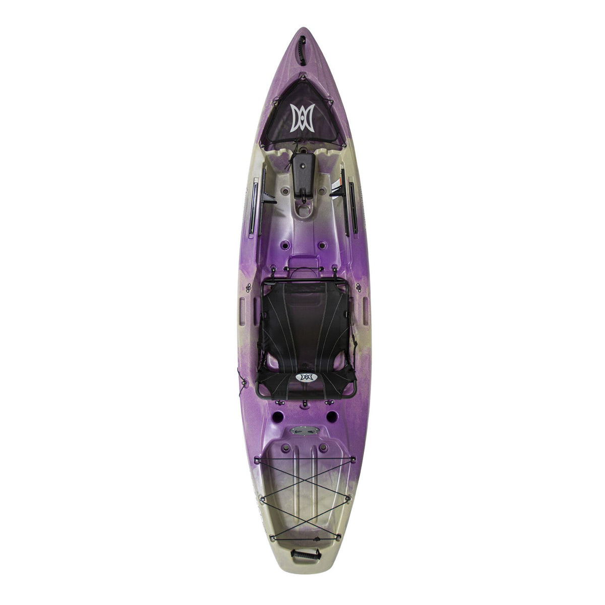 Perception - Pescador Pro 10 - Sit on Top Fishing Kayak with Adjustable Lawn Chair Seat - Large Front and Rear Storage - 10.6 ft - Purple Camo