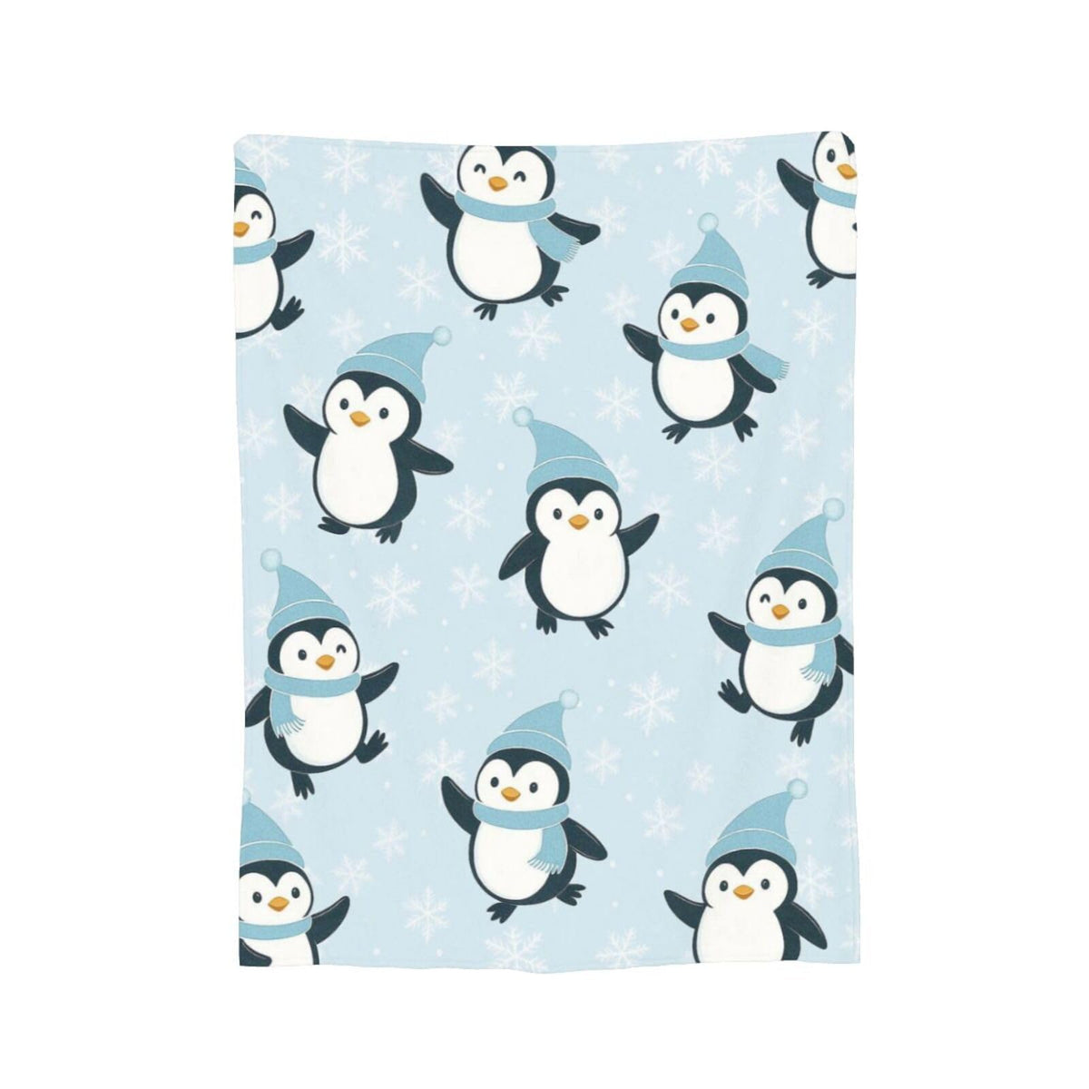 Penguin Blanket Cute Antarctica Penguins Throw Blanket Soft Warm Cozy Fleece Fuzzy Plush Winter Animal Flannel Blankets Gifts for Girls Women Boys Kids Adults 40"X50"