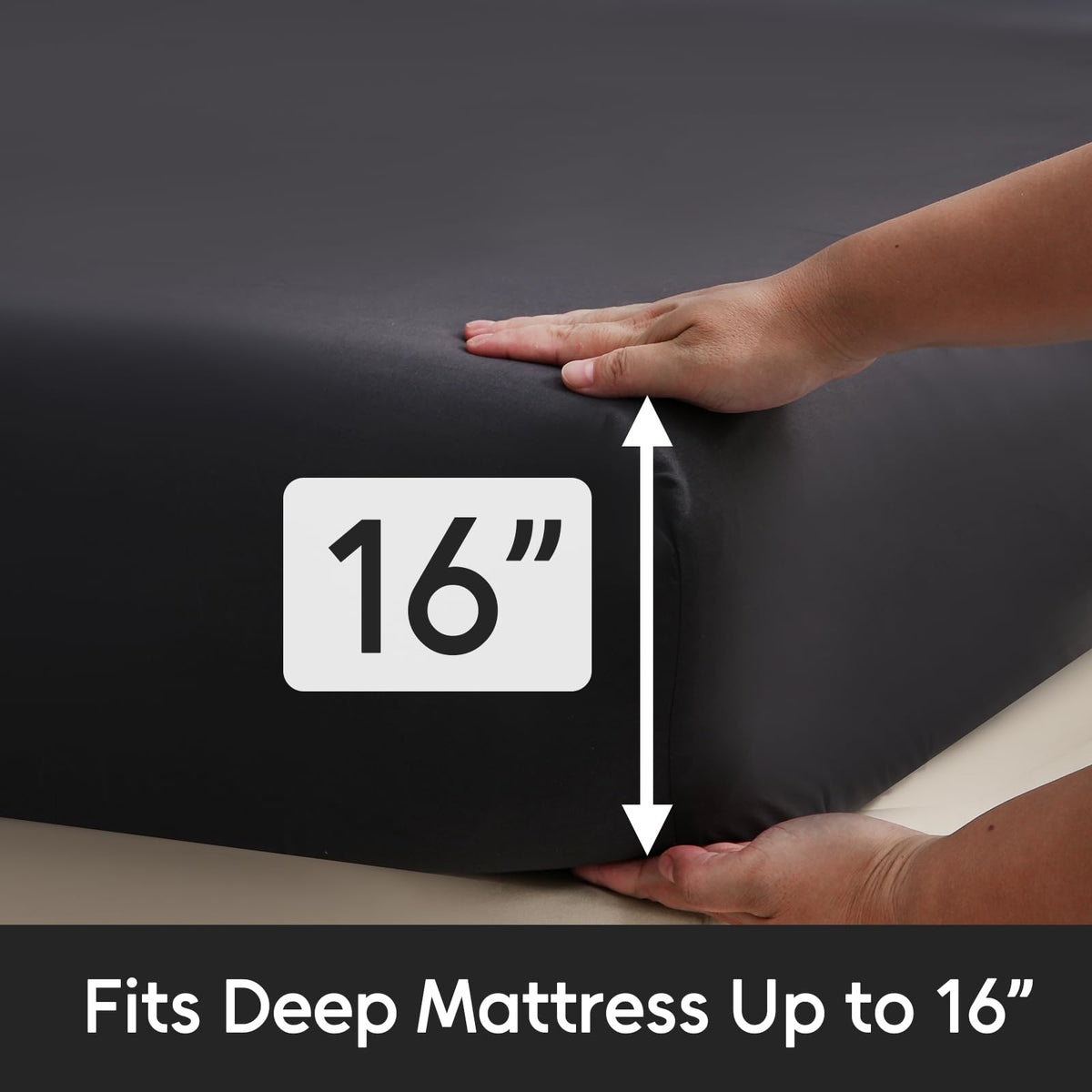 LONAVA Flower King Size 6 Pcs Sheet Set, Breathable Microfiber Deep Pocket Black Fitted Sheets, Comfy & Breathable Patterned Flat Sheets,4 Gentle Soft Pillowcases, Midnight Blossoms