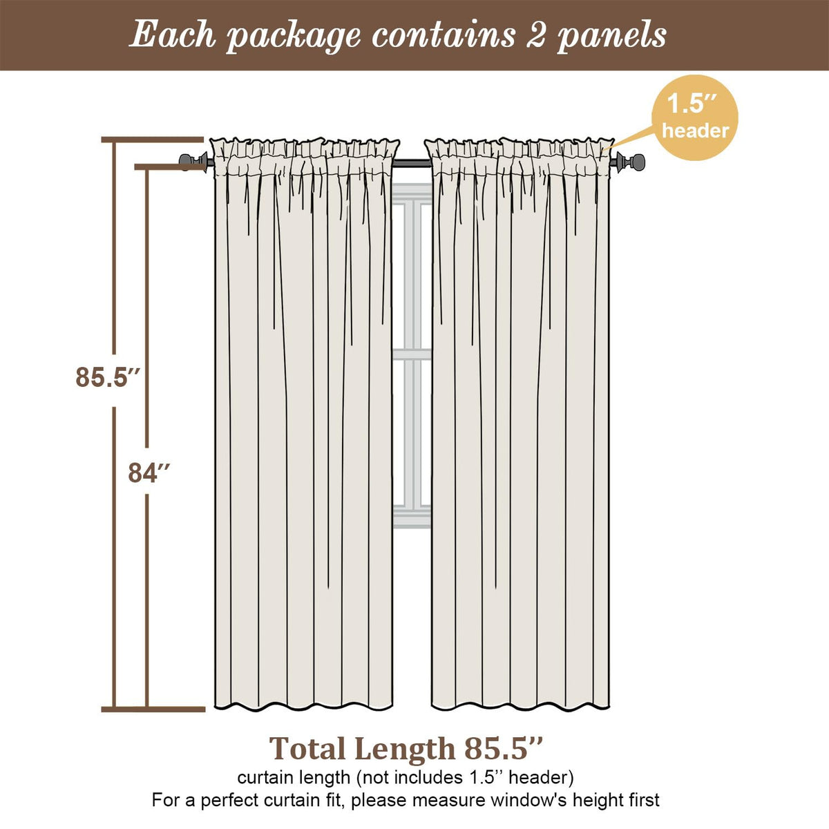 Chyhomenyc White Sheer Curtains 84 Inch Length 2 Panels Set, Light Filtering Tufted Textured Soft Airy Rod Pocket Gentle Leaf Window Treatment Drapes for Bedroom Living Room, 42" Wx84 L, 2PCS