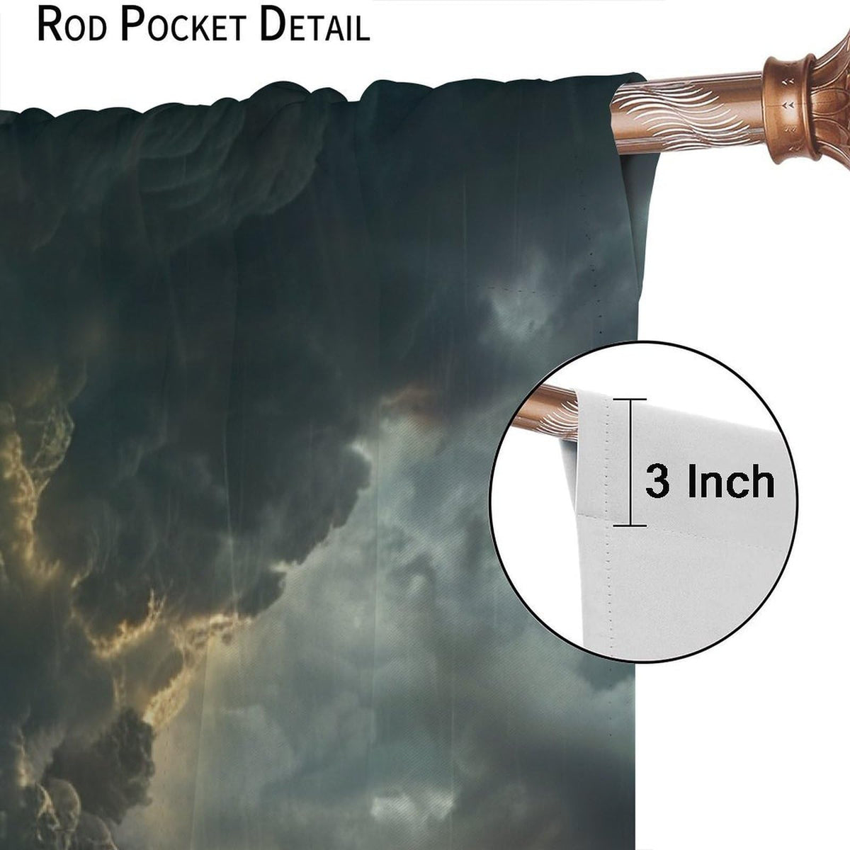 TOWINSFB Nautical Pirate Ship Blackout Curtains, Sea Ocean Ships Sailing Home Decor Rod Pocket Window Drapes for Living Room Bedroom - 42" W x 45" L
