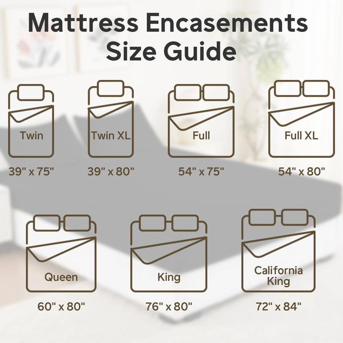 QUWOU Queen Mattress Protector(8’’-10” Depth) – Premium Six-Sided Waterproof Mattress Cover Bed Cover,Zippered Mattress Encasement for Bed, Noiseless Breathable Machine Washable,Black