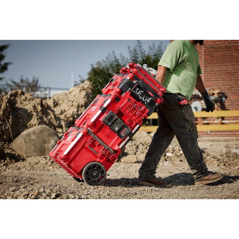 Milwaukee Electric - PACKOUT 10 Compact Portable Tool Box with ADJUSTA