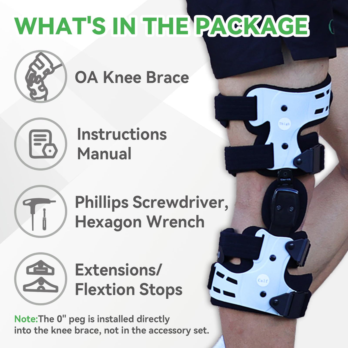 Orthomen Unloader Knee Brace for Medial Knee Pain, Osteoarthritis, Premium OA Knee Brace Support for Cartilage Defect Repair, Avascular Necrosis, Tibial Plateau Fracture Inside Left