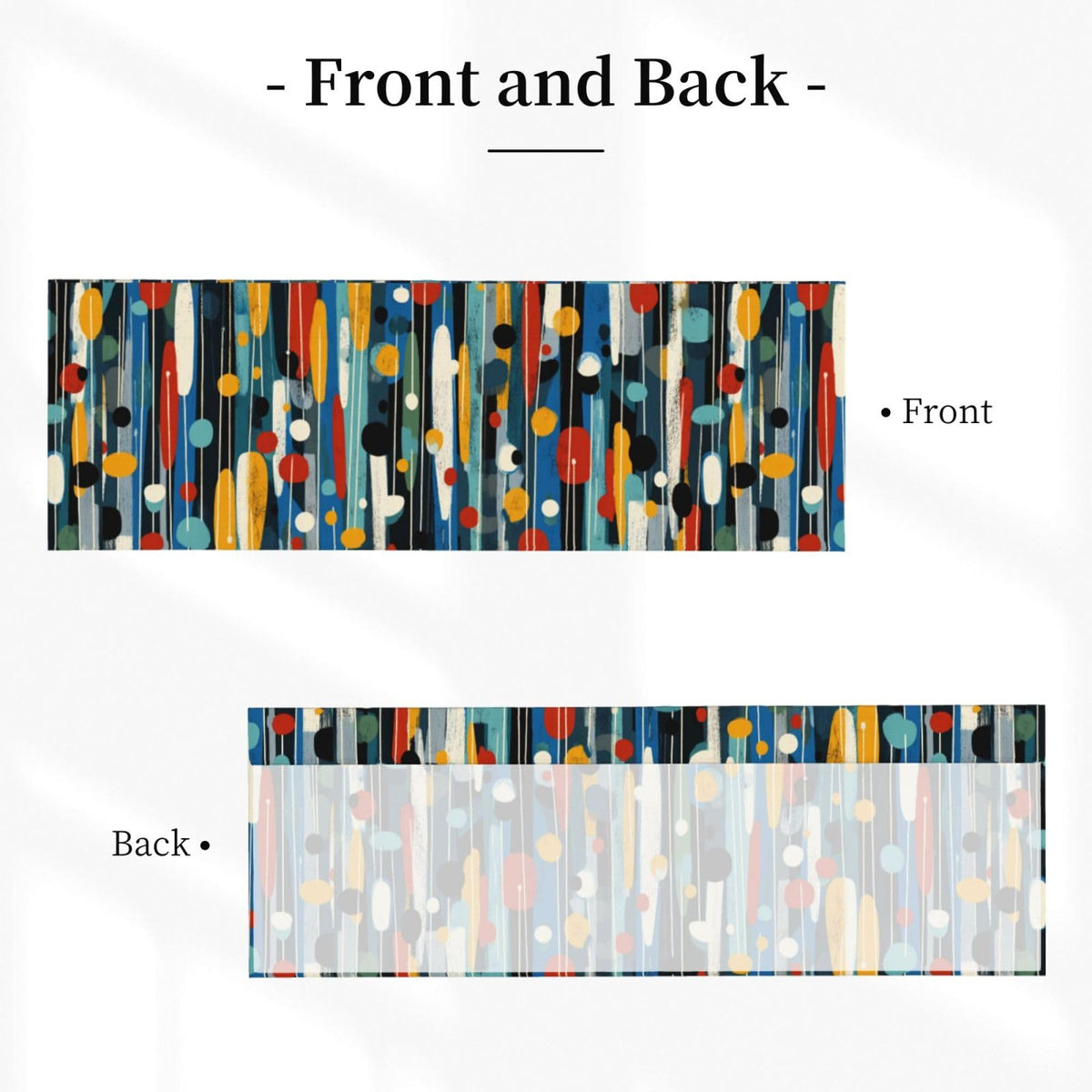 Ecixzyo Mid Century Valance Curtain Window Valance Treatment Decor Small Window Curtains for Bedroom Kitchen Bathroom Living Room 1 Panel 54x18in
