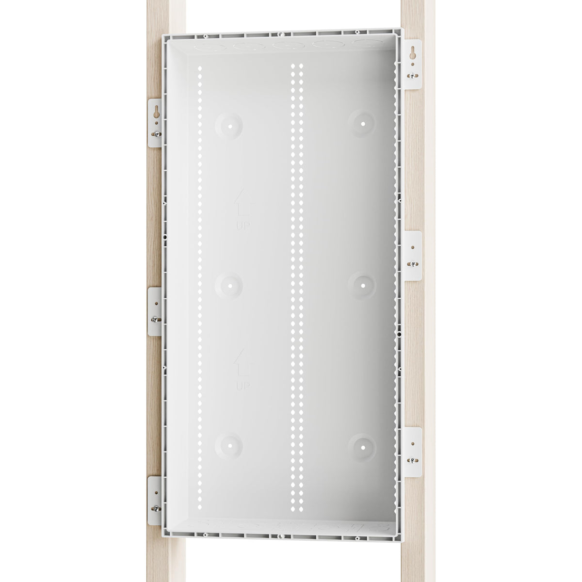 Legrand - On-Q 30 Inch Media Enclosure, WiFi Electrical Box, Cable Management Box for Distribution of Networking Service, Recessed Media Box Lets Signal Through, White, ENP3050NA