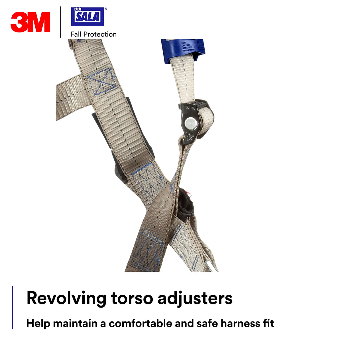 3M DBI-SalaExoFit X100 Comfort Vest Climbing Harness Fall Protection, OSHA, ANSI, Front and Back D-Rings, Quick Connect Chest and Leg Buckles, Zinc Plated Steel, 1401026, Medium