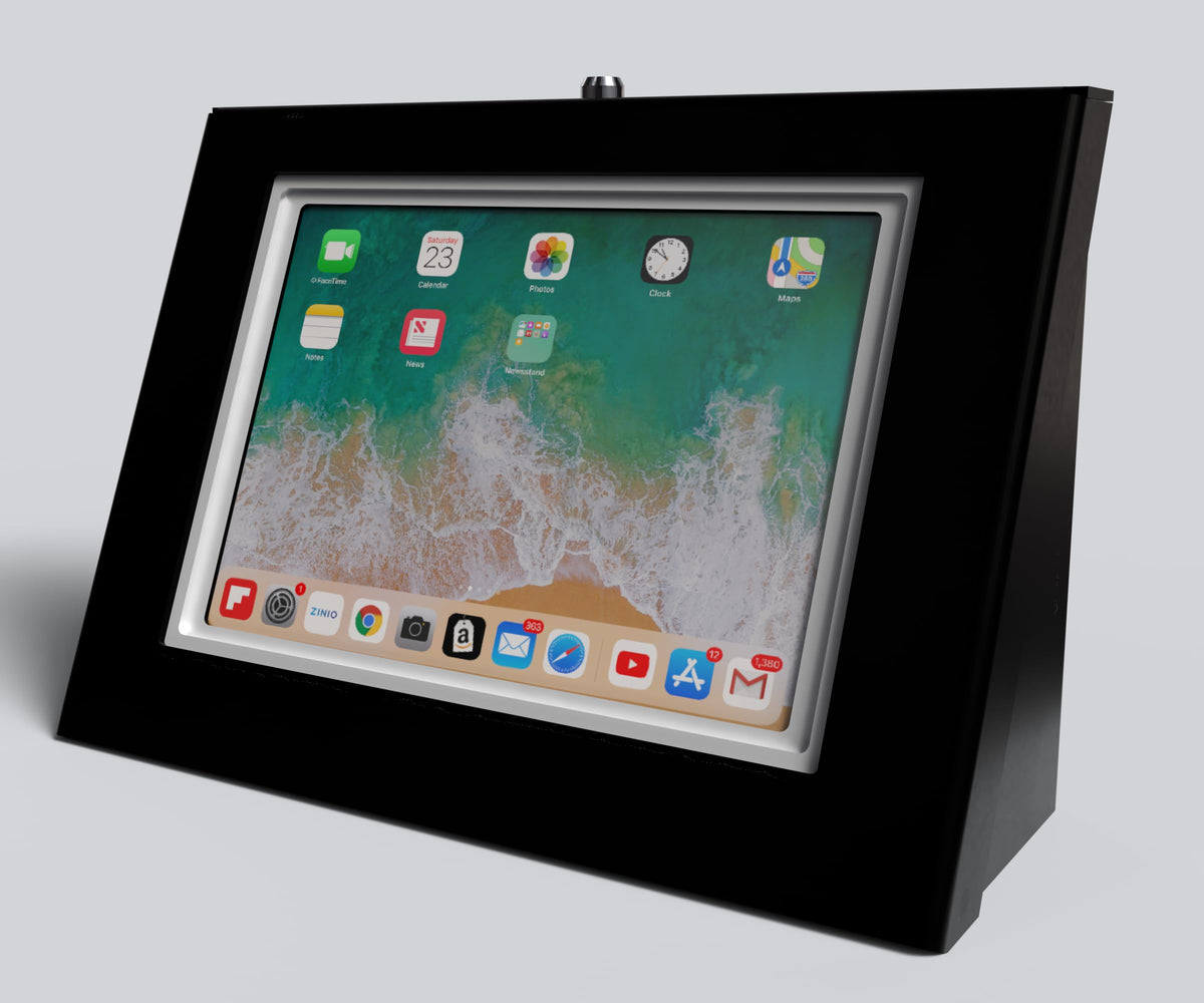 TABcare Easy Wall Mount Security Tablet Kiosk for iPad 10 10.9", iPad 11" 2025 A16 Designed for Integration of USB Hub, Printer, CC Reader & All Your Peripherals (Black)