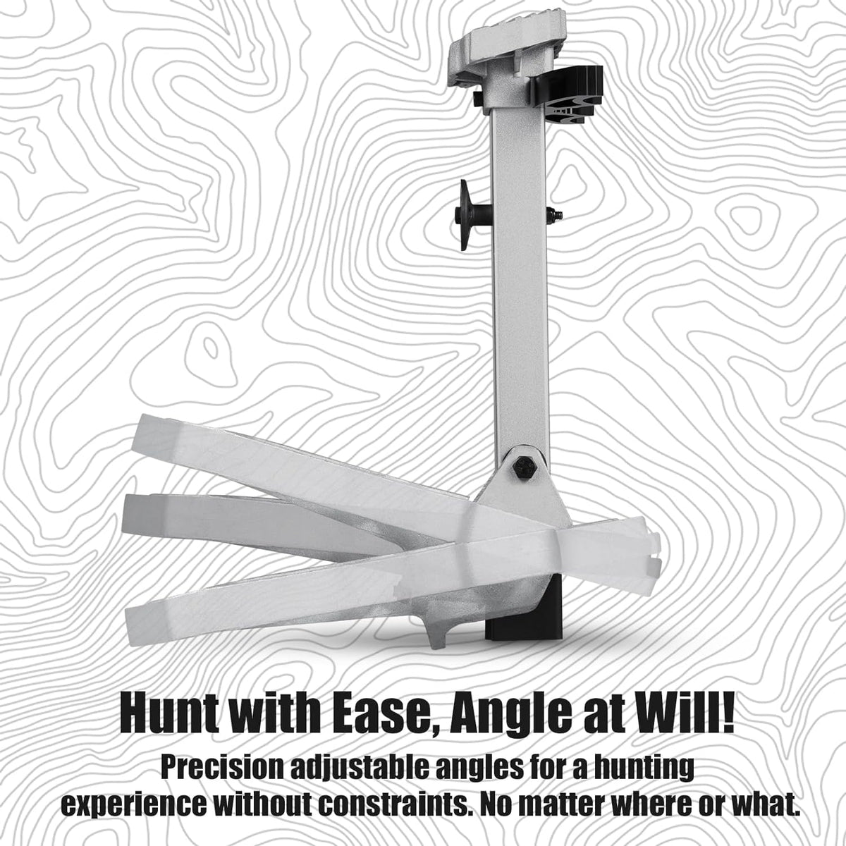 CAMOMAX Saddle Hunting Platform, Saddle Patform, Lightweight Cast Aluminum Construction Saddle Hunting Platform, Designed for Saddle Hunting,16.1"x12.2" Platform