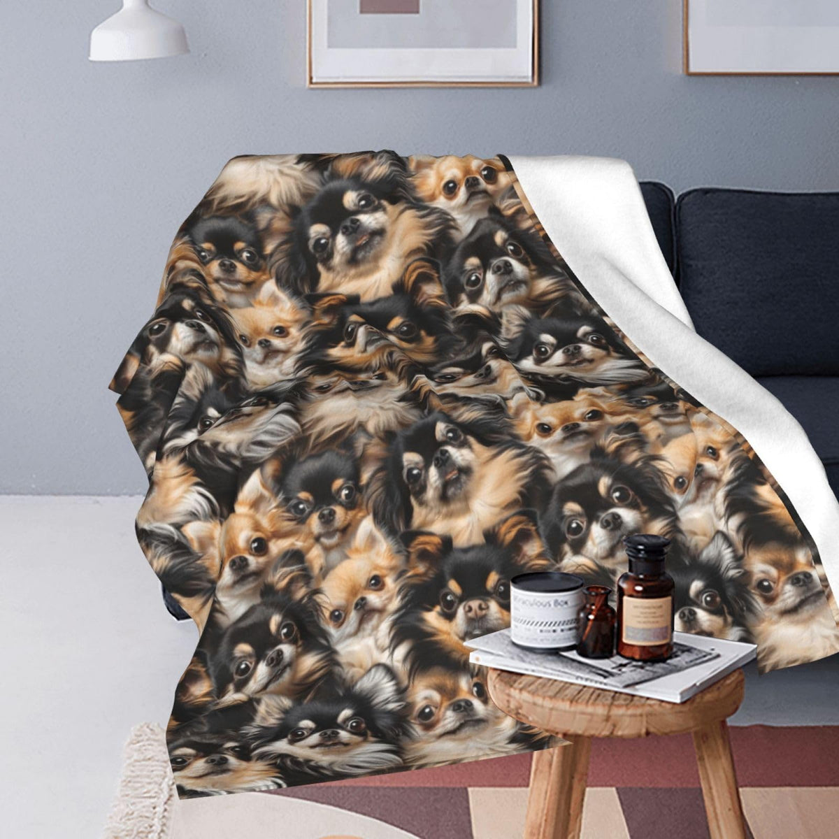 TZJCCMAY Chihuahua Blanket for Kids Women Adults, Dog Lover Throw Blankets, Soft Lightweight Fleece for Bed Sofa Home Living Room Decor, Birthday Gifts, 50x60in