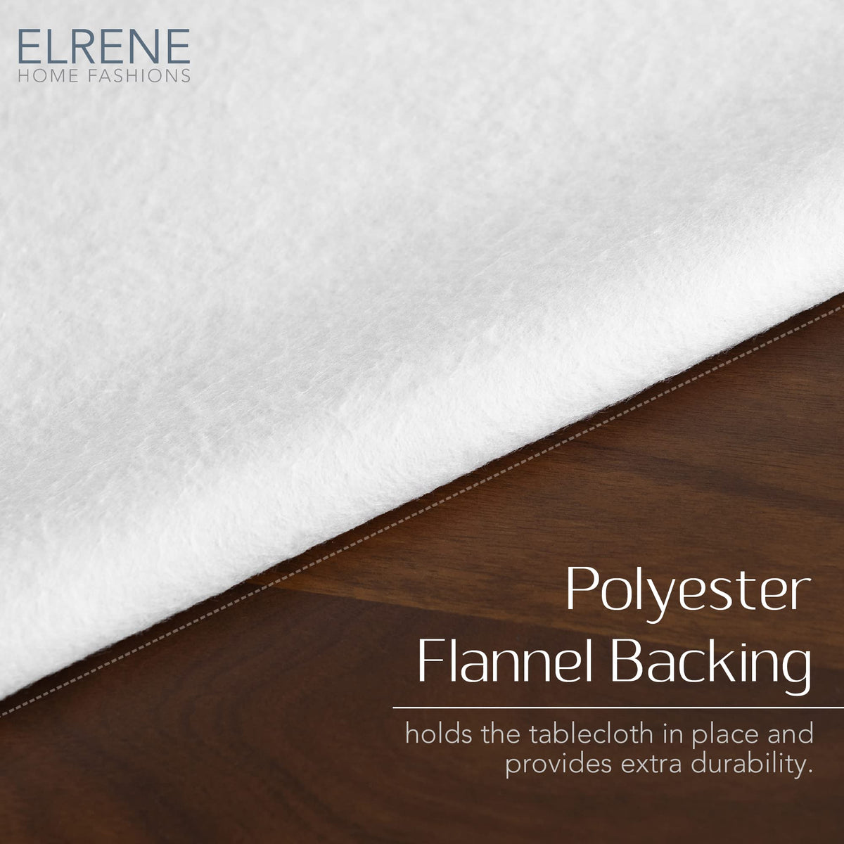 Elrene Home Fashions Callisto Tropical Floral Water- and Stain-Resistant Vinyl Tablecloth with Flannel Backing, 52 Inches X 70 Inches, Rectangle, Yellow