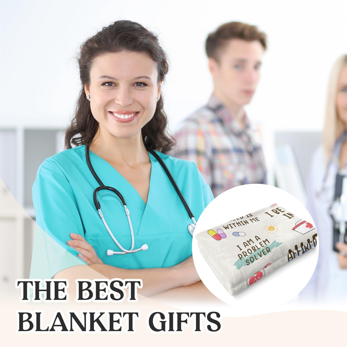 Stelogiift Nurse Gifts for Women Blanket 60" x 50" - Nurse Appreciation/Week/Day Gift, Graduation/Birthday/Present for Nursing Student/Practitioner, Nurses Practitioner, RN Nurses, LPN