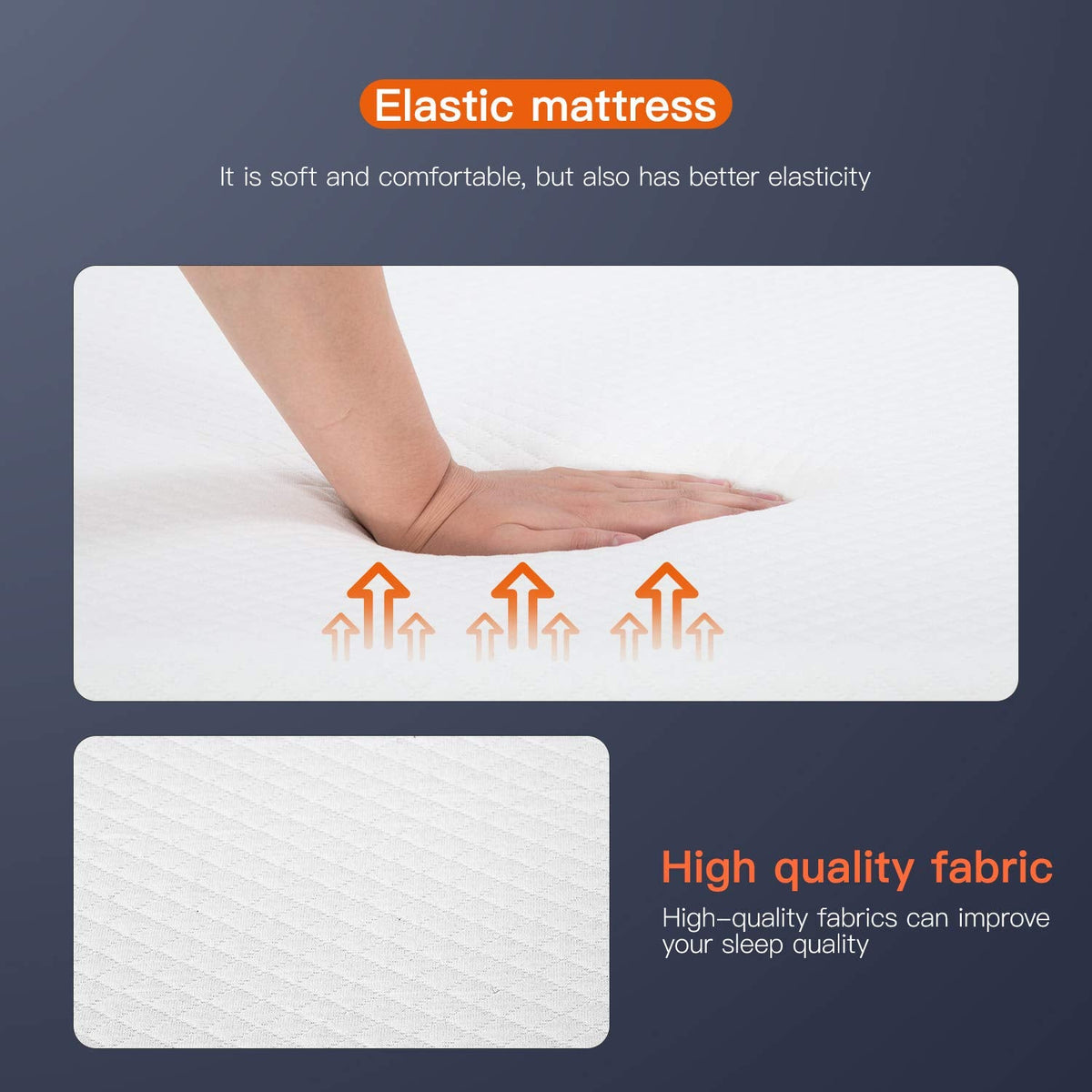 FDW | 8 Inch Full Mattress | Medium Firm | Gel Memory Foam Mattress | White | Bed in a Box, CertiPUR-US Certified | Pressure Relief, Cooling Ventilated Foam | Washable Removable Cover