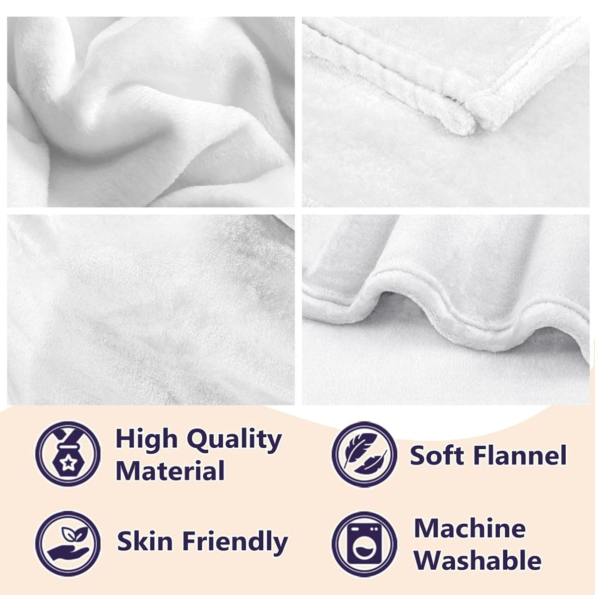 Gbuzozie Tiger Animal Texture Fleece Blanket Lightweight Ultra-Soft Throw Blanket for Sofa Couch Bed Camping Travel - Super Soft Cozy Microfiber Blanket 60"X50"