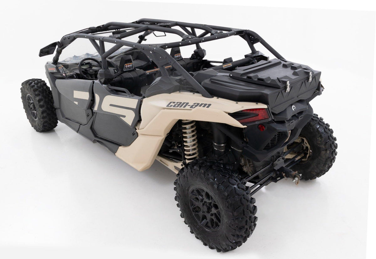 Rough Country Rear Bed Cargo Box for Can-Am Maverick X3 (2 & 4-Seat Models) - 45-Gallon Storage Capacity, Watertight Seal, High-Impact UV-Resistant, Lockable Latches