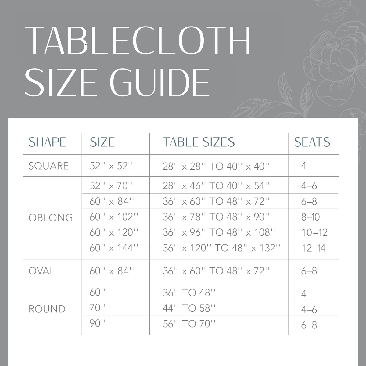 Threadmade Embossed Vinyl Cushioned Flannel Backing Tablepad, White - 52" W x 120" L