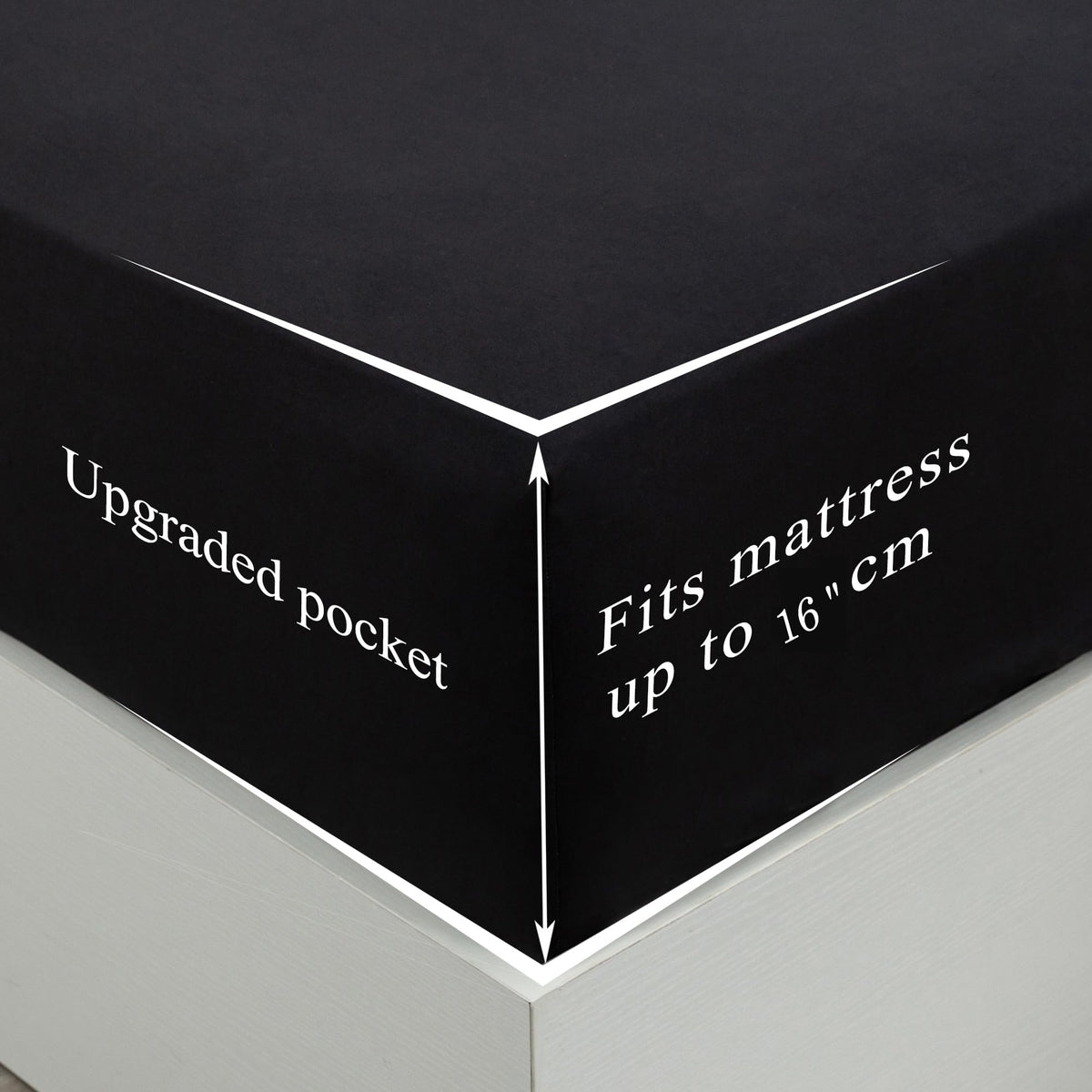 4 Piece Bed Sheet Set (Queen,Black) 1 Flat Sheet,1 Fitted Sheet and 2 Pillow Cases,Brushed Microfiber Luxury Bedding with Deep Pockets