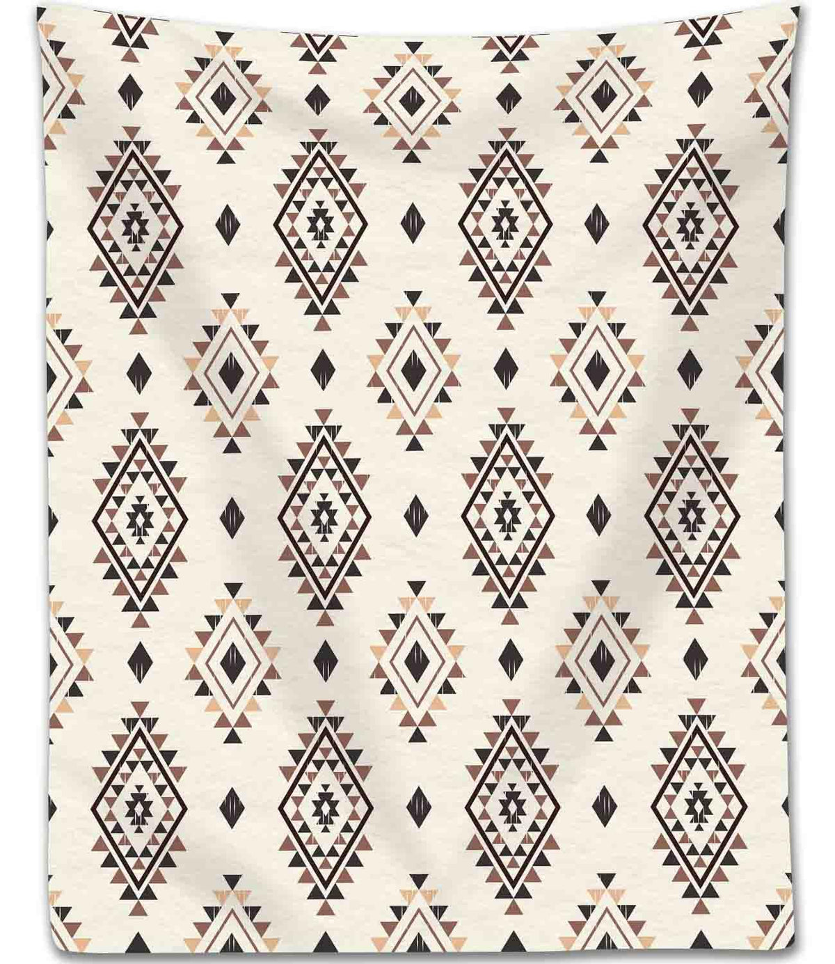 TKUYO Aztec Blanket, Boho Southwestern Natvie Tribal American Ethnic Western Abstract Geometric Vintage Retro Fuzzy Fleece Fannel Throw Blanket for Sofa Bed Chair Couch Car, 30"x40" Inch