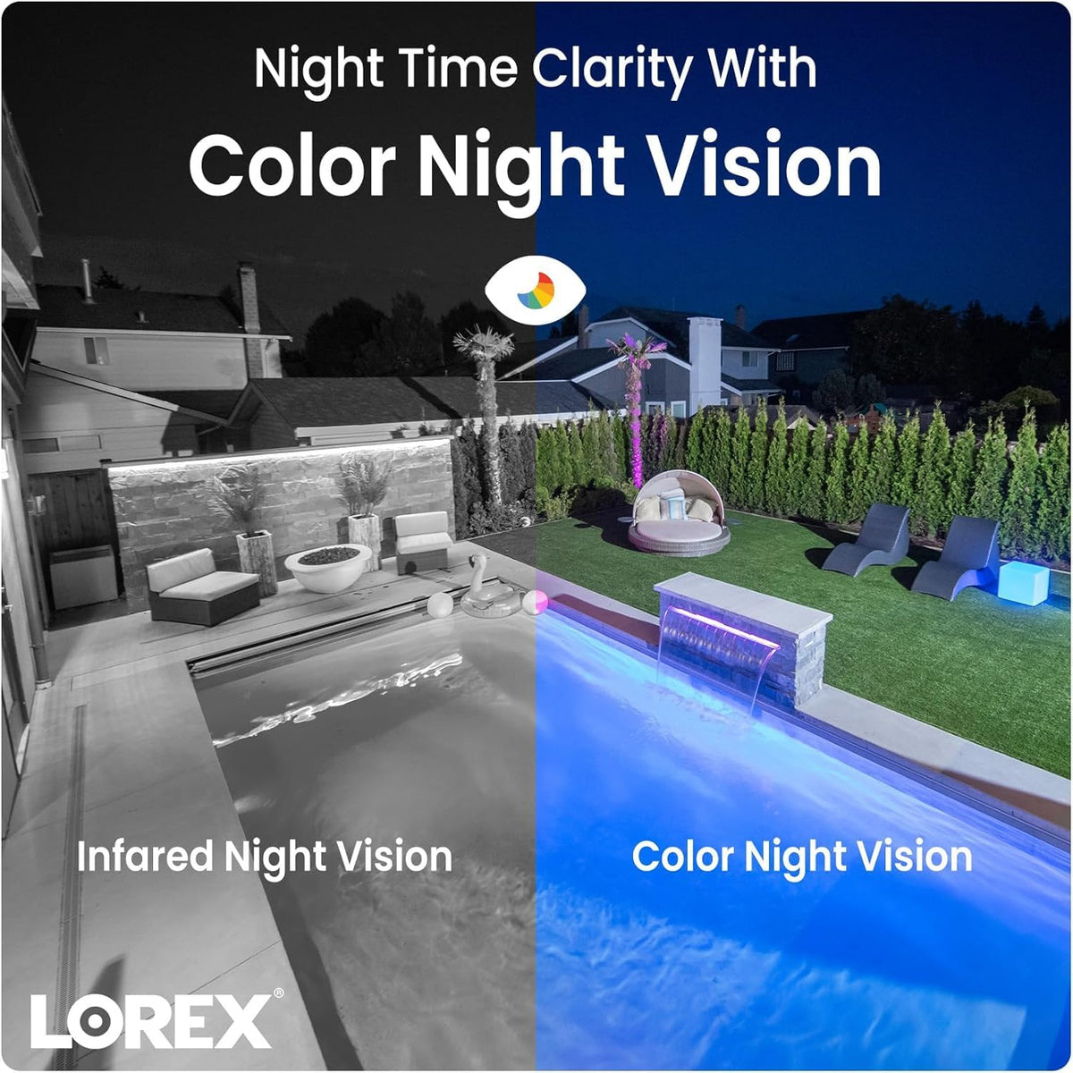 Lorex 4K (8MP) Nocturnal Motorized Varifocal Smart IP Bullet Security Camera - White