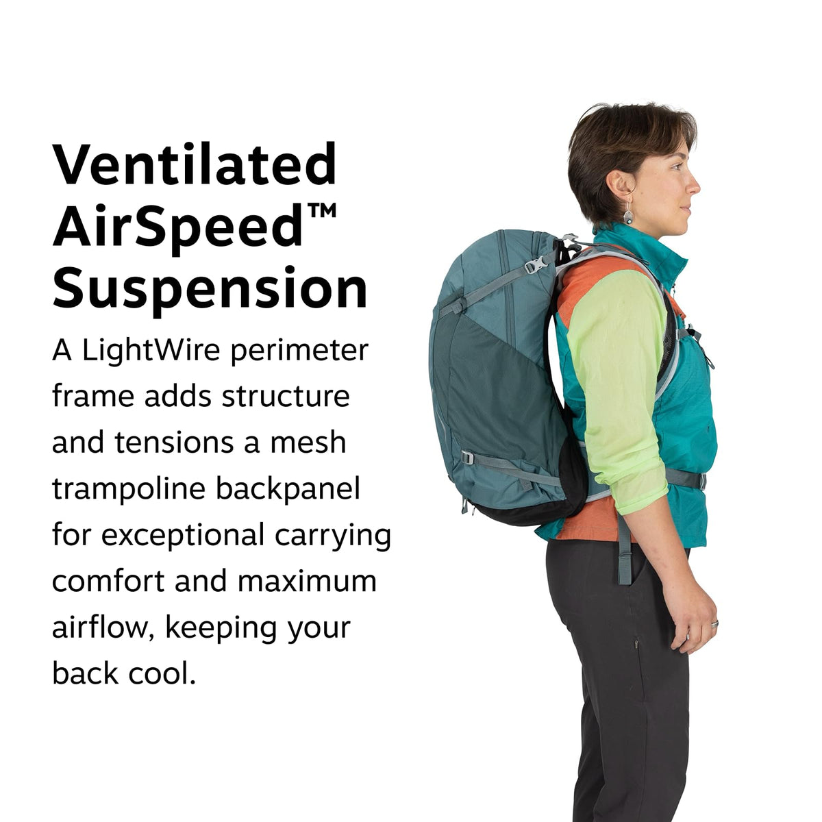 Osprey Hikelite 26L Durable Hiking Backpack - Travel Daypack with Rain Cover for Men and Women, Tungsten Yellow