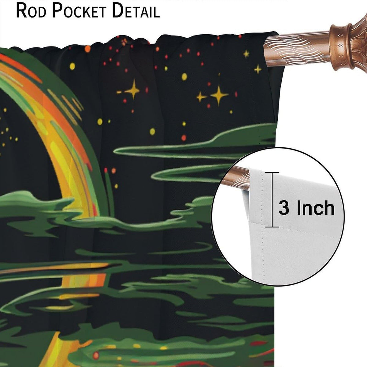 TOWINSFB Coastal Star Moon Sailboat Blackout Curtains for Living Room Bedroom, Night Scenery Nautical Ocean Window Curtains Rod Pocket Thermal Insulated Window Drapes, 2 Panels, Each 21" W x 45" L