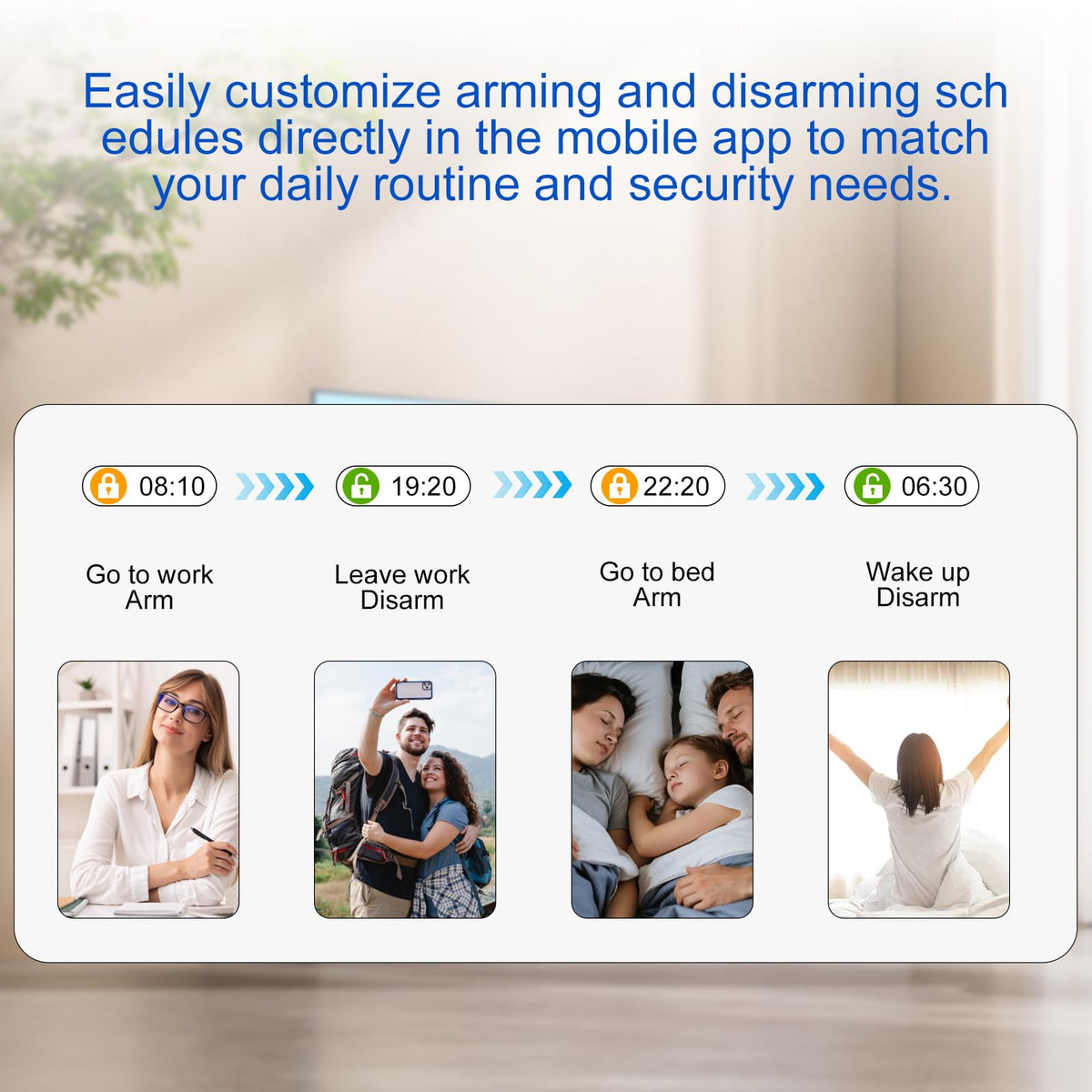 WiFi Wireless Alarm System for Home Security - 24/7 Protection Smart Home Devices 4.3" Touch Screen, GSM/4G+WiFi, App Instant Alerts, No Monthly Fee, Alexa Compatible for Villa, Kids Safety (21pcs)