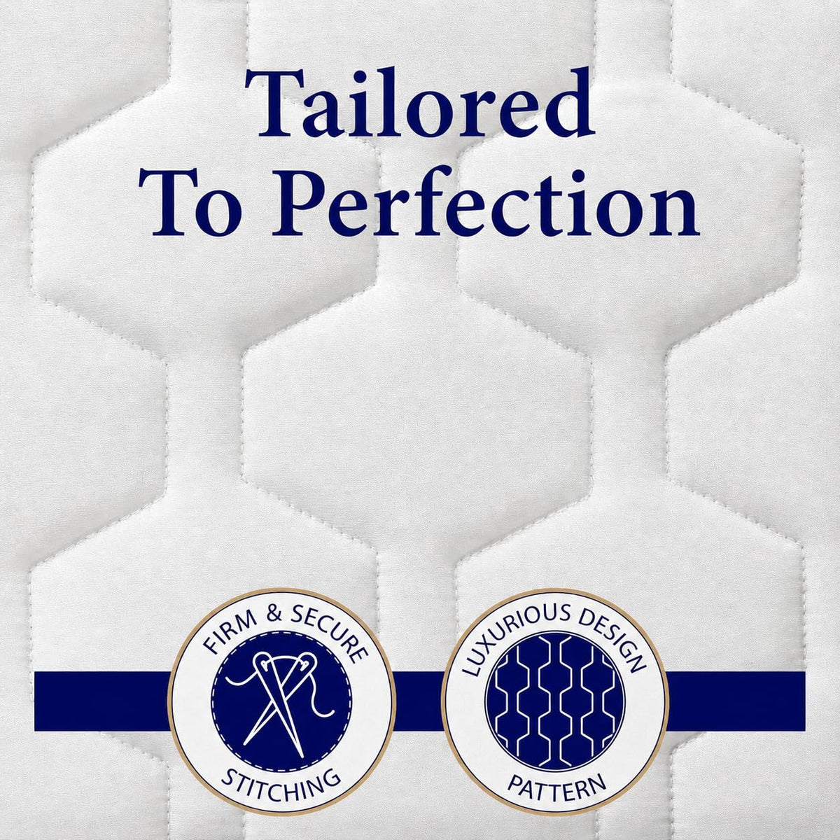 The Grand Hotel Collection Full Size Mattress Pad - Thin, Lightweight, and Breathable Mattress Pad - Ideal for Hot Sleepers & Plush Mattresses - Stretch Fits up to 15" - Easy to Wash (54 x 75)