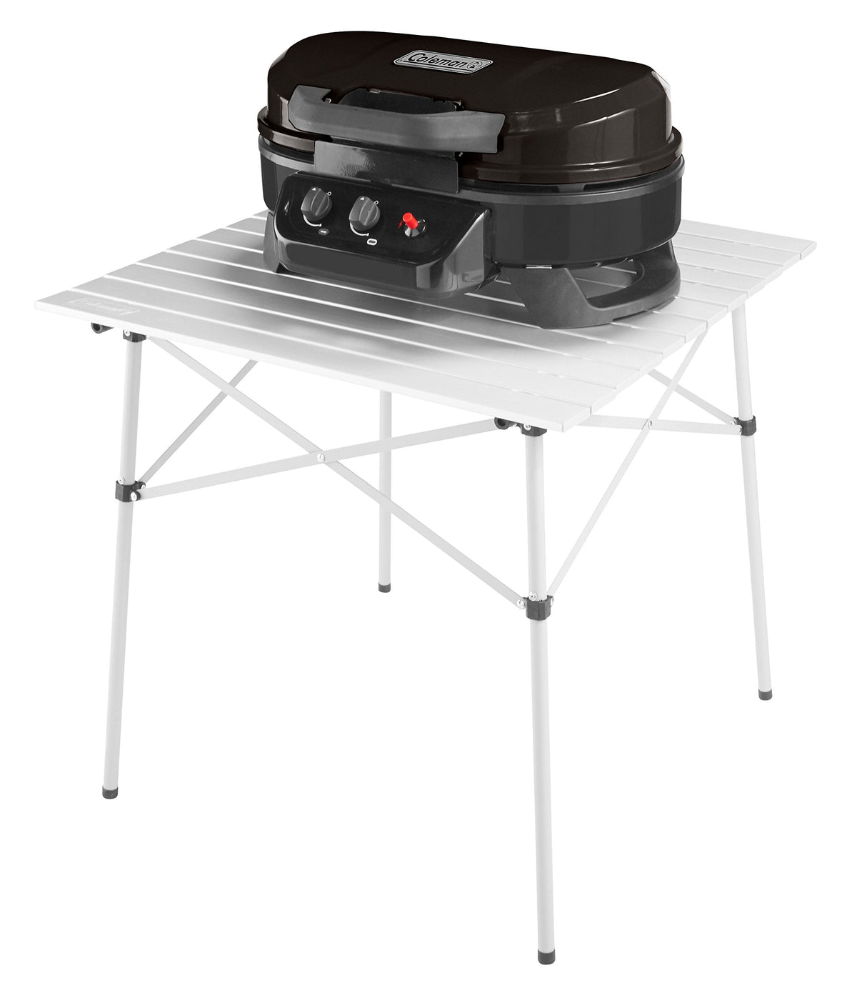 Coleman RoadTrip 225 Portable Tabletop Grill, 2-Burner Gas Grill with Matchless Ignition & Adjustable Temperature Control, 11,000 BTUs of Power for Grilling, Tailgating, Camping, BBQ, & More