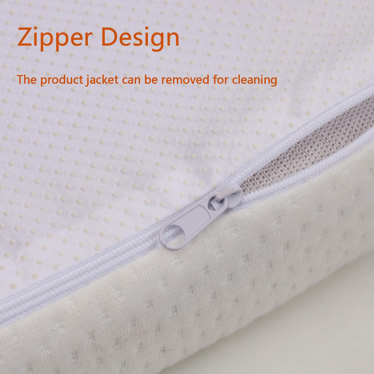 Lash Bed Foam Topper for Massage, 73x24x2 inch White Memory Foam, Removable Cover, Non-Slip Elastic Bands