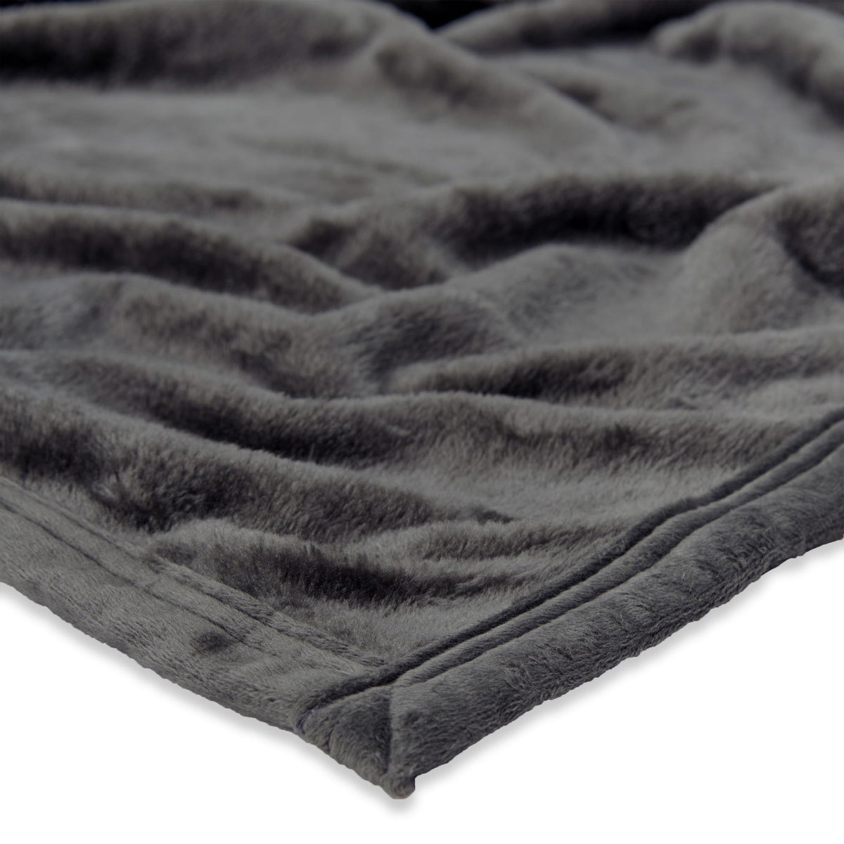 Northwest Ashford Home Cozy Oversized Family Throw Blanket, Slate 108 x 120 inches
