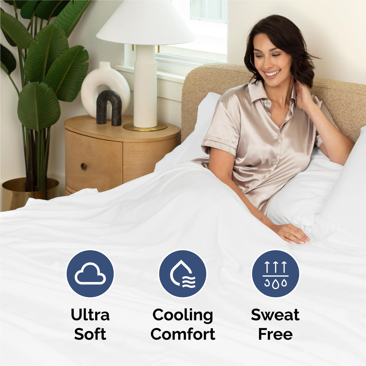 Split King 7 Piece Sheet Set - Comfy Breathable & Cooling - Ultra-Soft Hotel Luxury Bedding Set w/ 8-16 Inch Deep Pockets - 1 Flat & 2 Fitted Sheet & 4 Pillowcases - Wrinkle Free & Easy Care - White