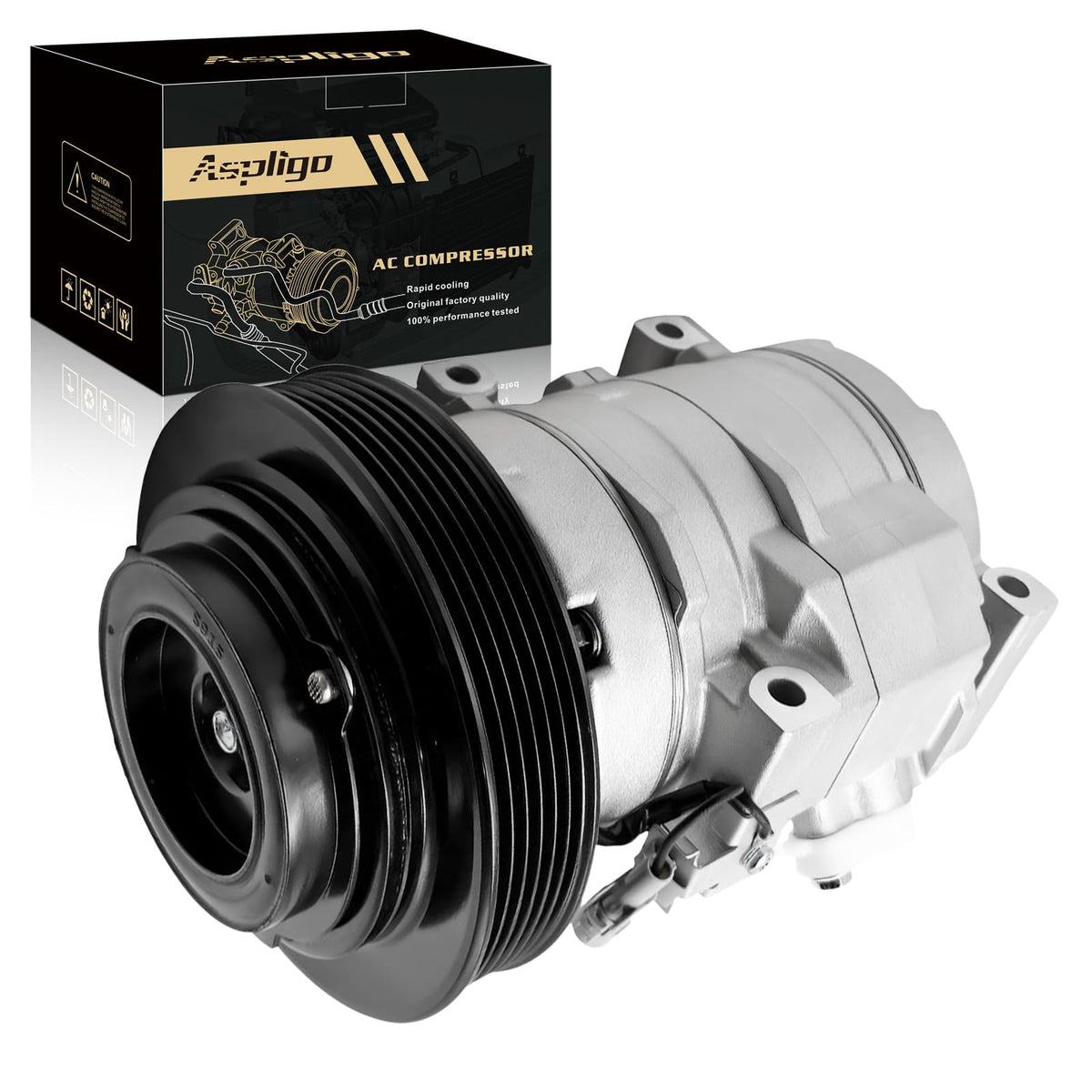 Aspligo Air Conditioner AC Compressor with A/C Clutch Fits for Toyota Corolla 2003-2008, Matrix 2003-2008 L4 1.8L,CO 27000C,158386, 8832002120, 883200212084, 8840302050, 8841002130, 8841102050