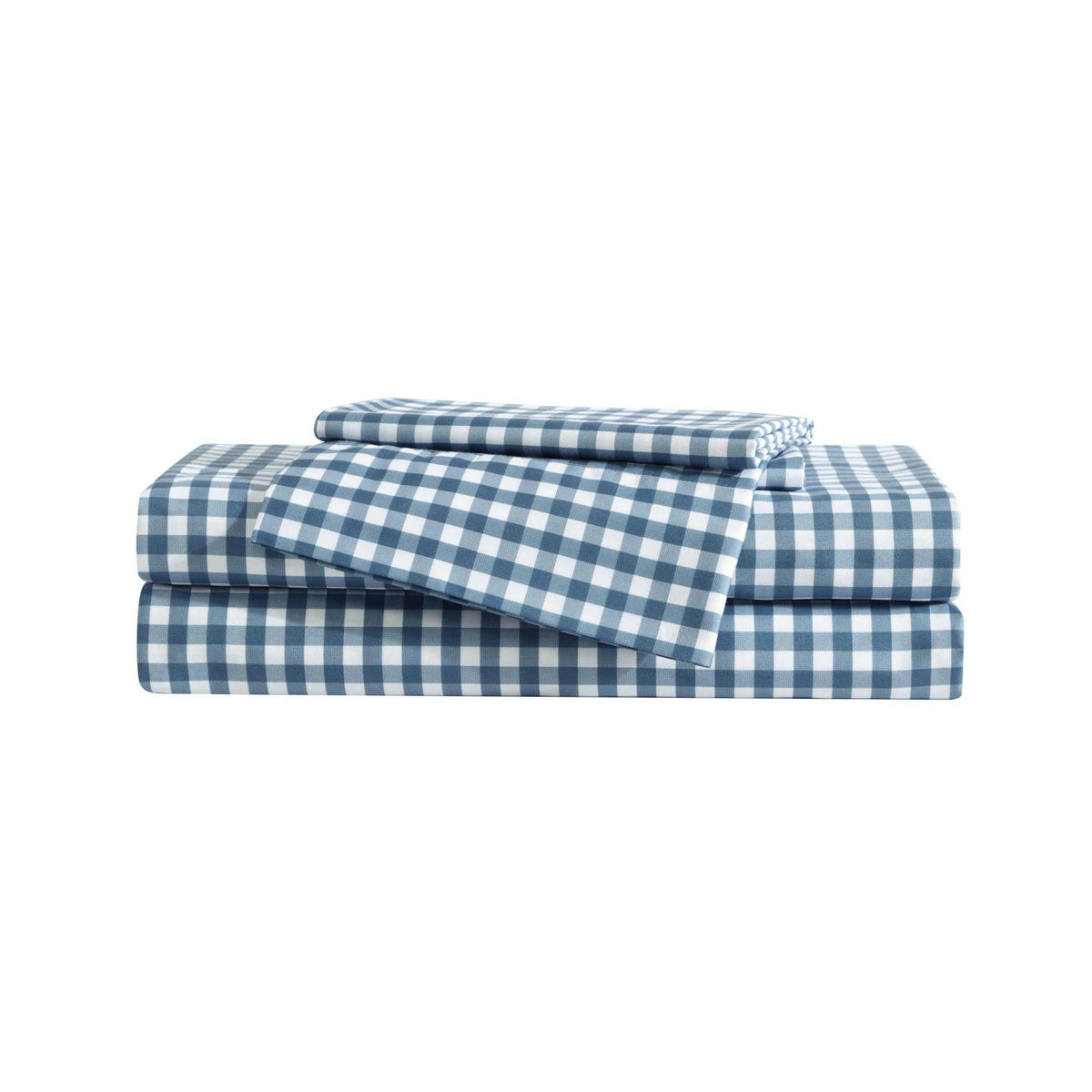 Eddie Bauer Kids - Full Sheet Set, Ultra-Soft Microfiber Bedding with Fully Elastic Fitted Sheet, Kids Bed Set with Pillowcases, Easy Care Bedding (Preston Check)
