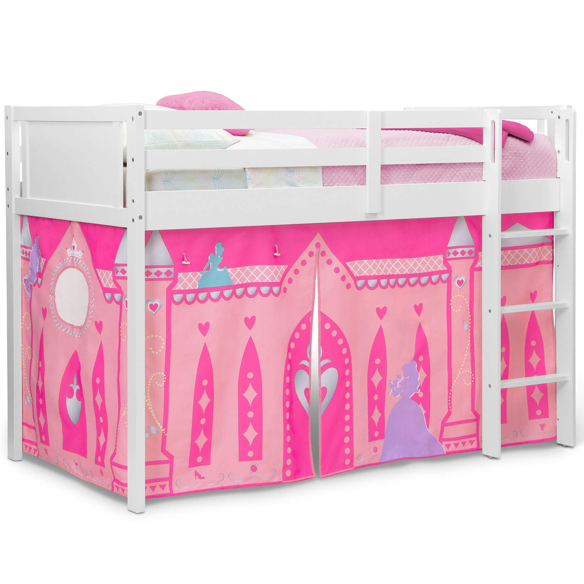 Disney Princess Loft Bed Tent - Curtain Set for Low Twin Loft Bed (Bed Sold Separately) by Delta Children