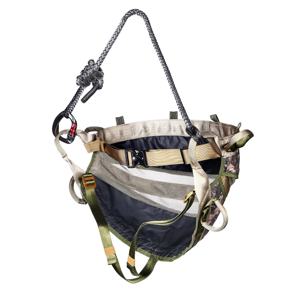 LUCKY CLOVER Hunting Saddle Tree Saddle, The Gen 2 Hunting Tree Saddle, Comfortable Saddle Hunting System, Includes Adjustable Bridge, Lightweight Tree Stand Accessories