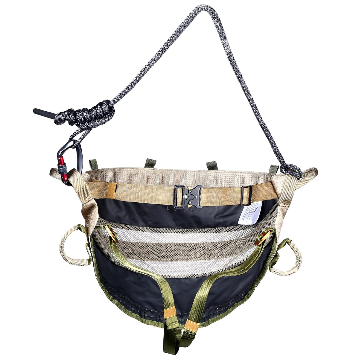 QOGIR Hunting Saddle, The Gen 2 Hunting Saddle: Comfortable Saddle Hunting, Lightweight Hammock Tree Climb Saddle, Includes Adjustable Bridge, Tree Stand Accessories, Saddle Hunting Accessories