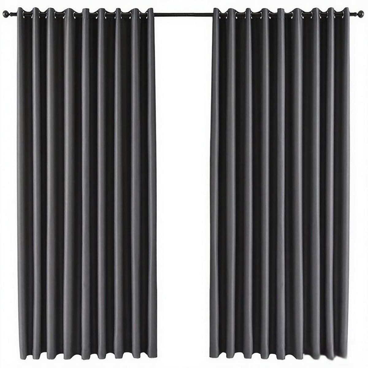 Tiadkh Home Decor Blackout Extra Long Curtains，132" Long Grommet High Ceiling Draps Noise Reducing 2 Story Curtains for Living Bedroom Windows(1Panel，W52xL132)