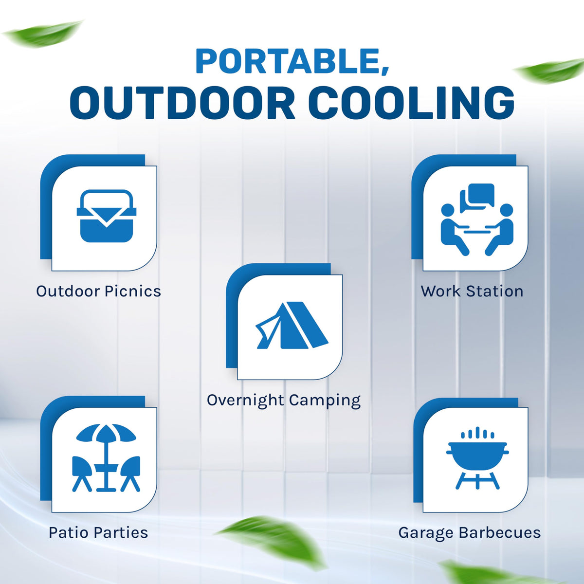 Hessaire 5300 CFM 3-Speed Portable Evaporative Cooler (Swamp Cooler) for 1600 square feet